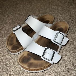 Birkenstock Arizona White Sandals